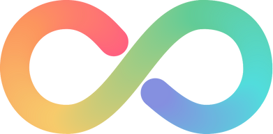 Infinity sign. Rainbow gradient shape. Autism and neurodiversity symbol.